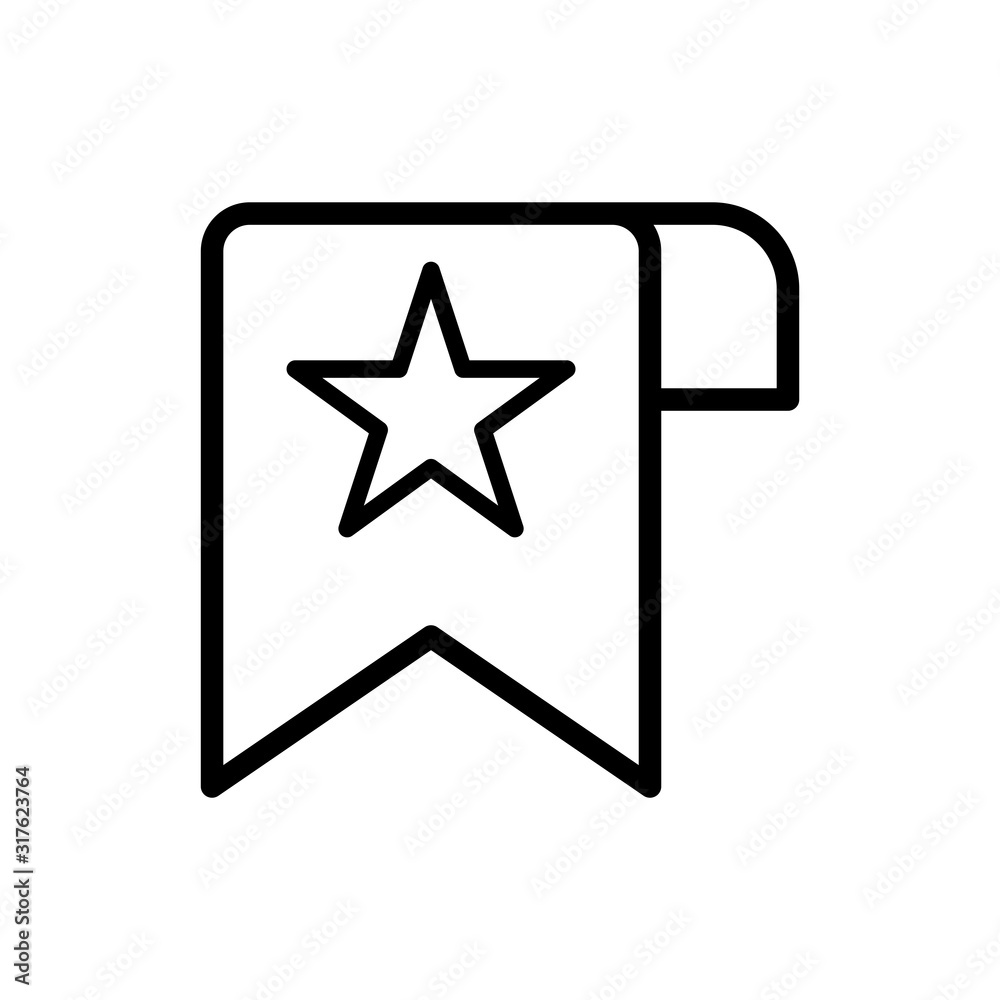 Bookmark icon vector symbol design templates