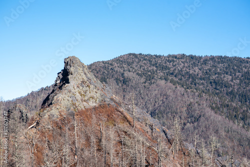 Chimney Rock in Smoky Mountains
