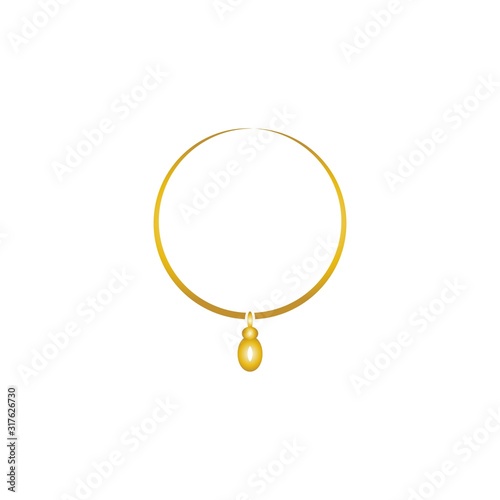 necklace logo vector