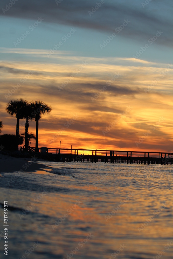 Fototapeta premium sunset on beach