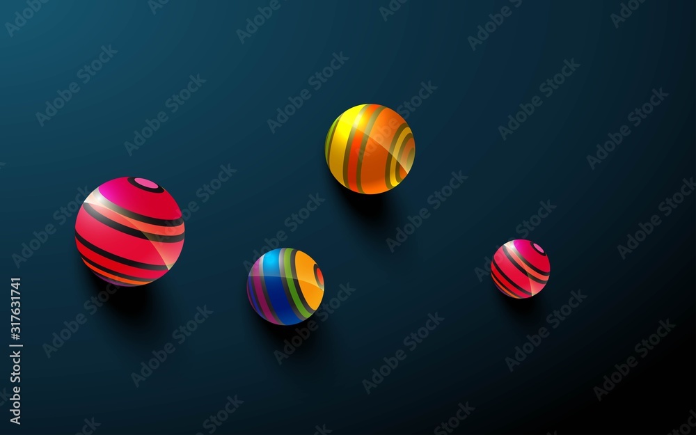 colorful balls background	