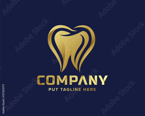Dental care logo collection for company