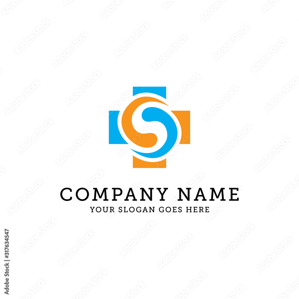 health care logo inspiration, hospital logo idea, can use for your trademark, branding identity or commercial brand