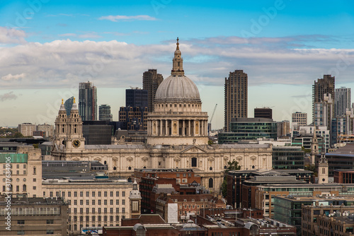 Elevated View of the St. Paul's Cathedral in the City of London, UK © Donatas Dabravolskas