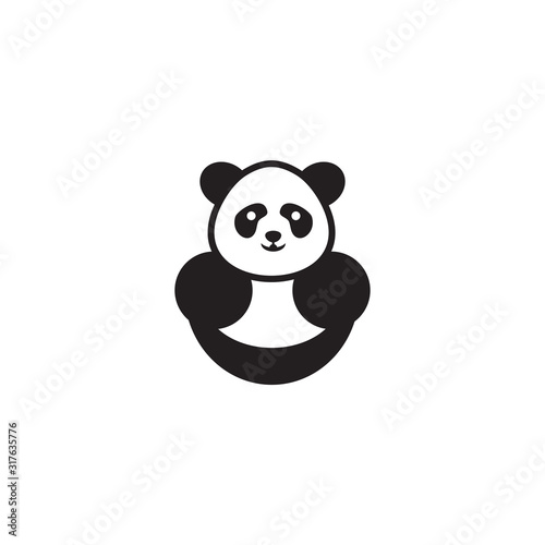 Fototapeta Naklejka Na Ścianę i Meble -  Panda icon logo design vector template