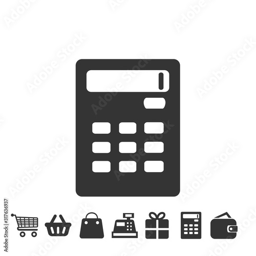 calculator icon vector for website and graphic design