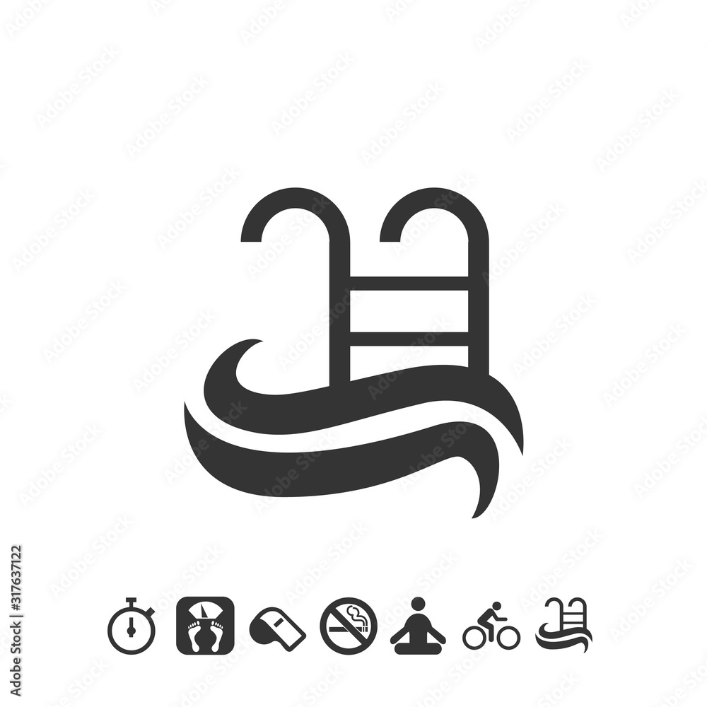 swimming pool icon vector for website and graphic design swimming pool icon vector for website and graphic design