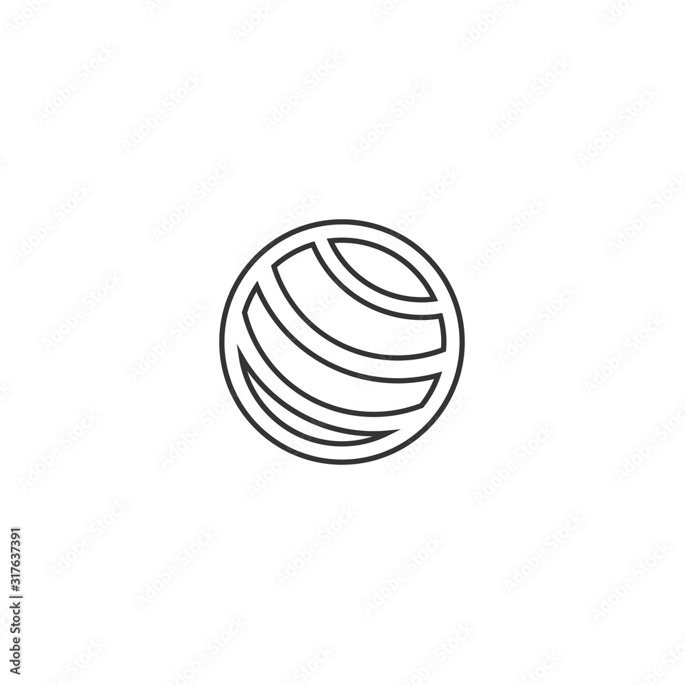 volleyball icon vector for website and graphic design