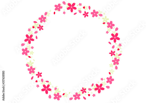 桜フレーム（ピンク×ライトグリーン）