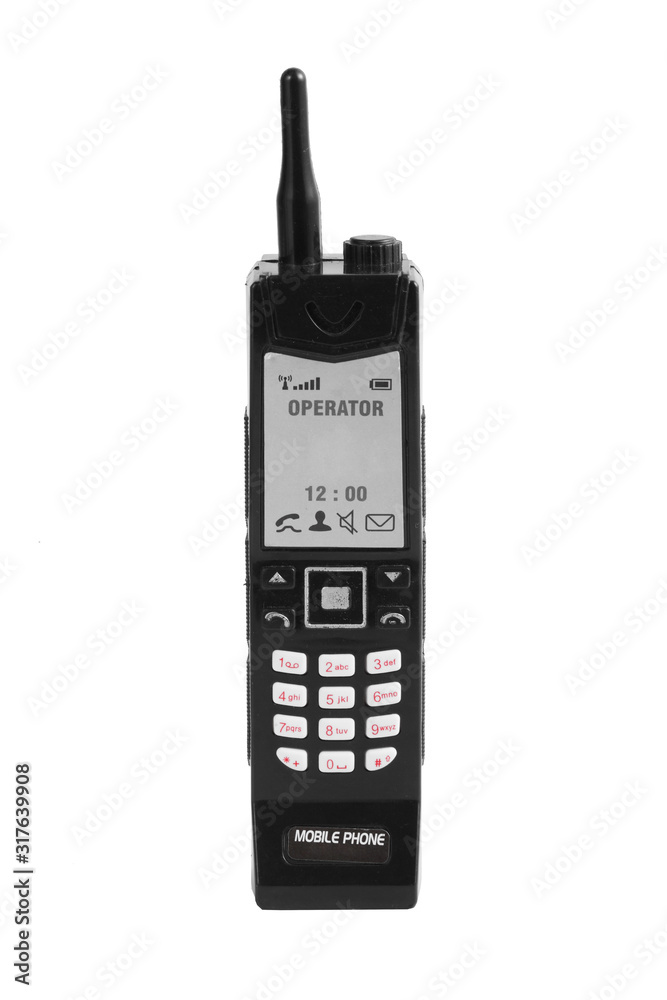 Toy mobile phone isolated on white background Toy mobile phone isolated on white background