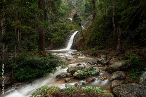 Fototapeta Naklejka Na Ścianę i Meble -  Waterfall in Lampang province, Thailand.