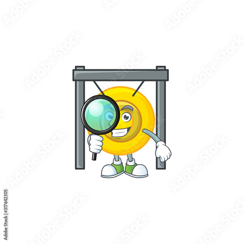 Smart One eye chinese gong Detective character style