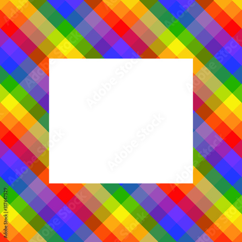 LGBT colored background, with empty place for text, copy space, template for greeting card, discrimination concept