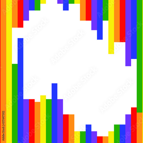 LGBT colored background  with empty place for text  copy space  template for greeting card  discrimination concept