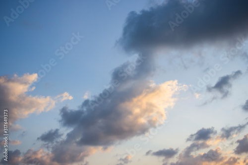 Blue Sky with white Cloud