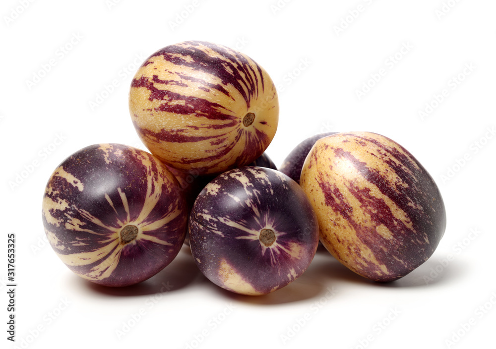 Fototapeta premium fresh Pepino fruit on white background