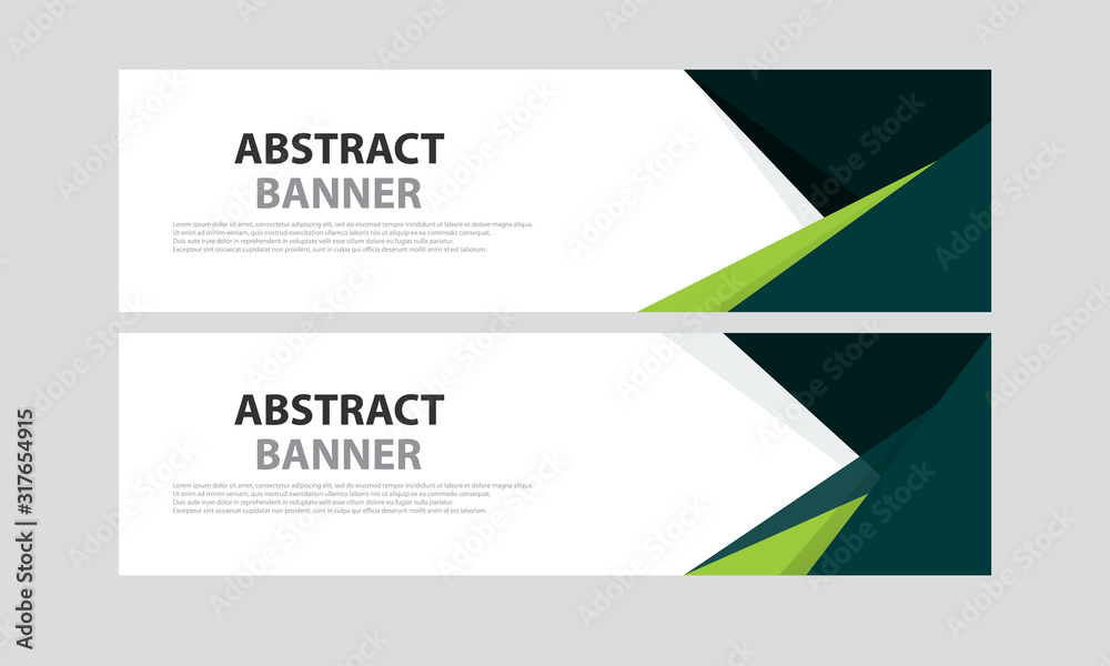 Fototapeta premium Vector design banner background. Simple creative cover header. Vector illustration