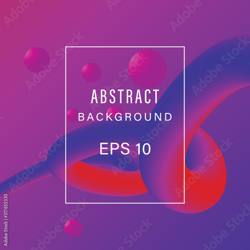 Abstract fluid 3 Dimension modern design with gradient color
