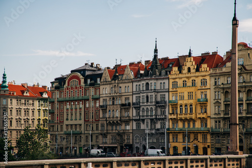 Buildings along the Vltava River in Prague