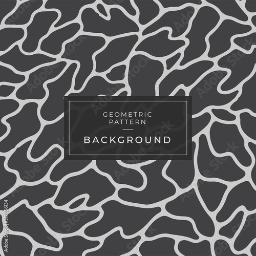 Memphis seamless pattern geometry cloud black and white