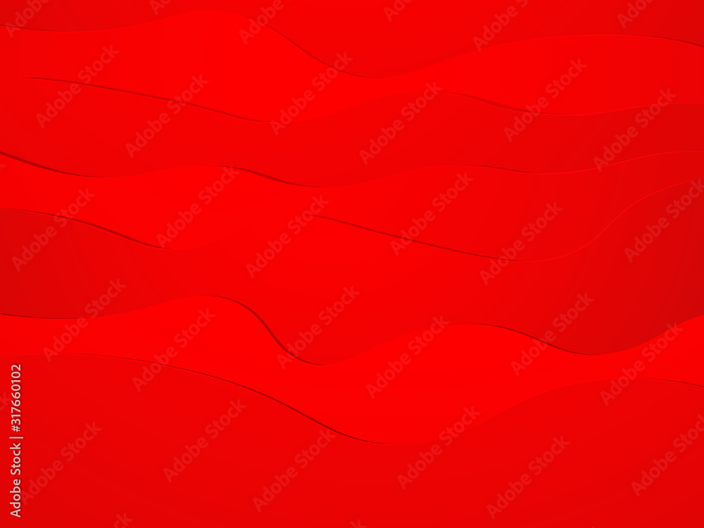 Waves of red colored paper cuts Waves of red colored paper cuts