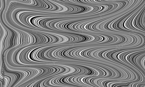 Wave pattern. Distorted lines. Optical illusion.