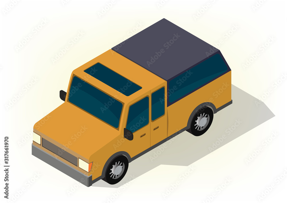 vector isometric car vector isometric car