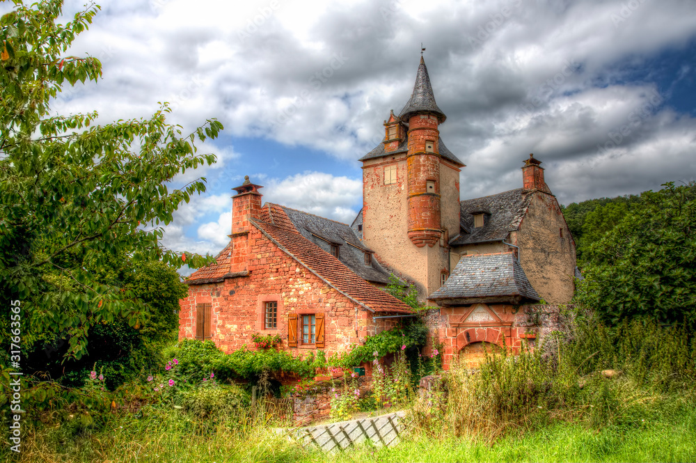Charming Castel de Maussac in Collonges la Rouge, as Fitting a Fairytale Charming Castel de Maussac in Collonges la Rouge, as Fitting a Fairytale