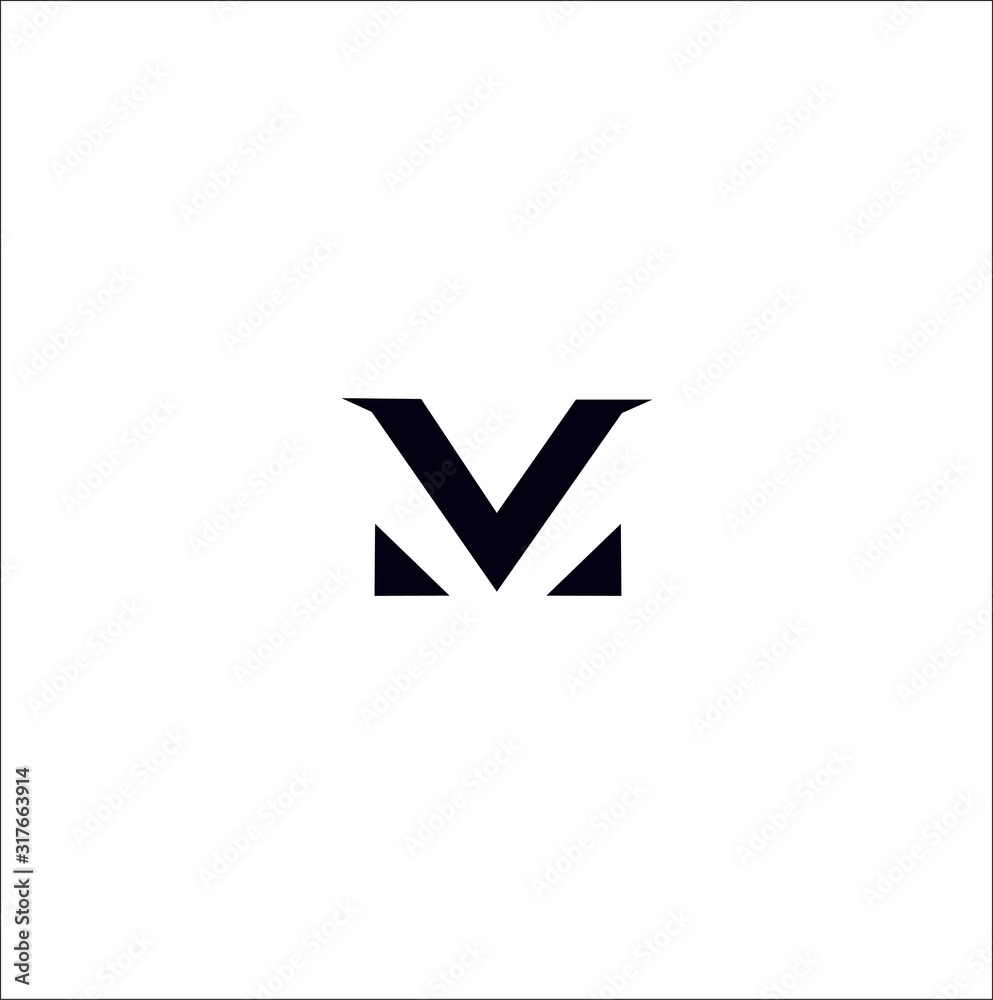 MV M V Abstract letter logo vector design MV M V Abstract letter logo vector design