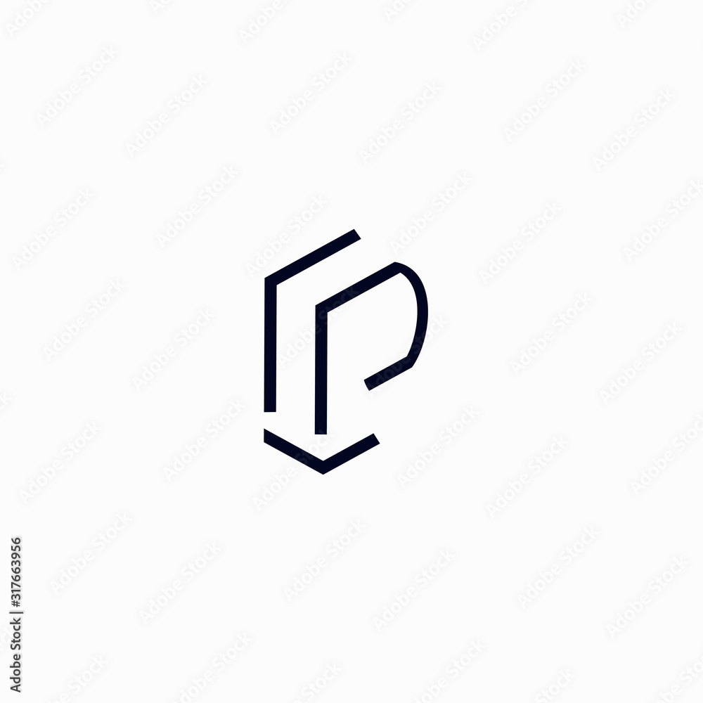 P Abstract letter logo vector design P Abstract letter logo vector design