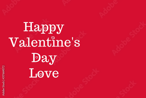 Happy Valentine s day love wishes greeting card on abstract background with colourful hearts  graphic design illustration wallpaper