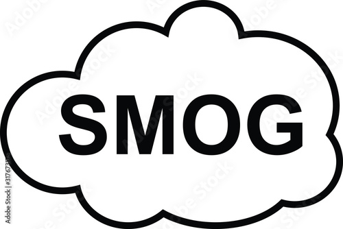 Smog icon,vector illustration