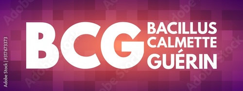 BCG - Bacillus Calmette-Guerin acronym, concept background