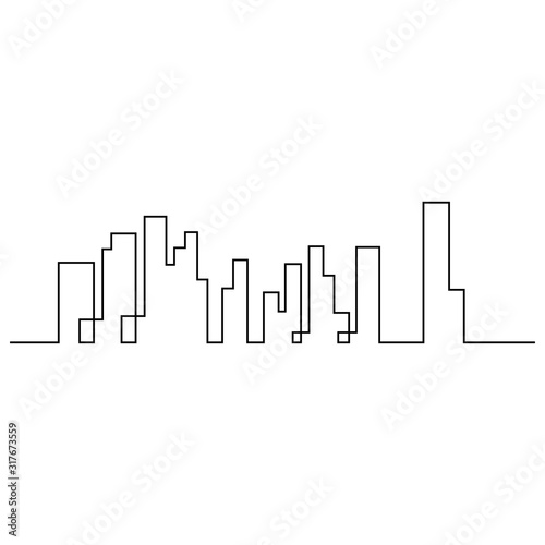 city skyline vector silhouette