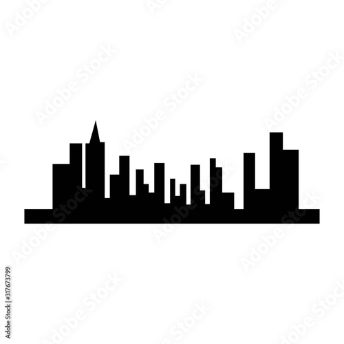 city skyline vector silhouette