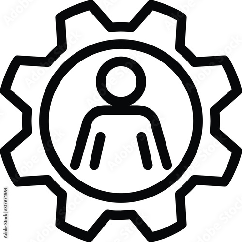 Retention icon, vector illustration