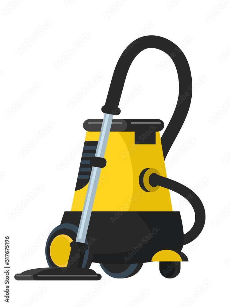 Vacuum cleaner flat vector illustration Vacuum cleaner flat vector illustration