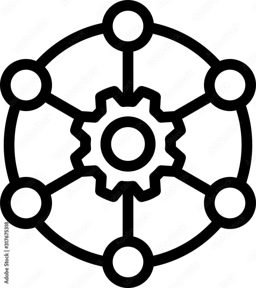 Multi channel icon, vector illustration Multi channel icon, vector illustration