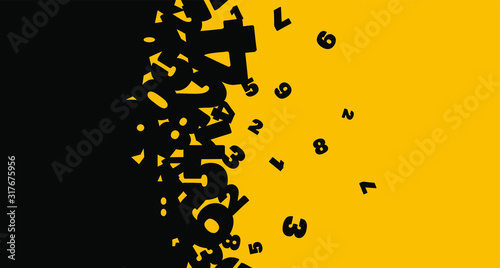 Creative and modern background with numbers.