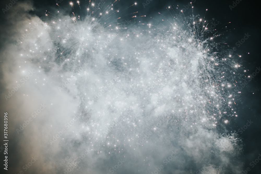 Fireworks overlay for holiday backgrounds with copy-space. Fireworks overlay for holiday backgrounds with copy-space.