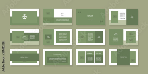 modern nature powerpoint template