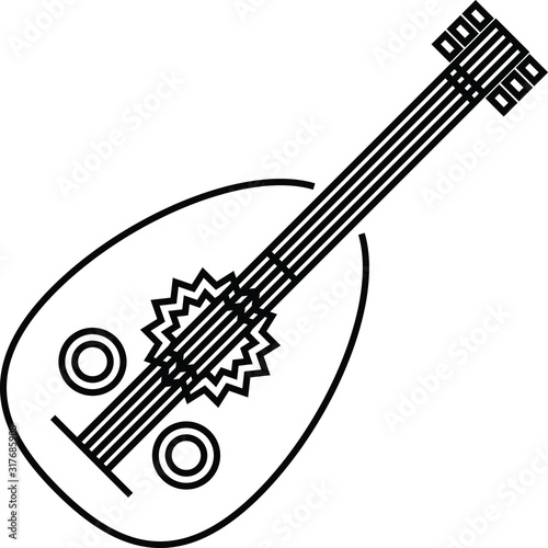 Oud icon - vector illustration.