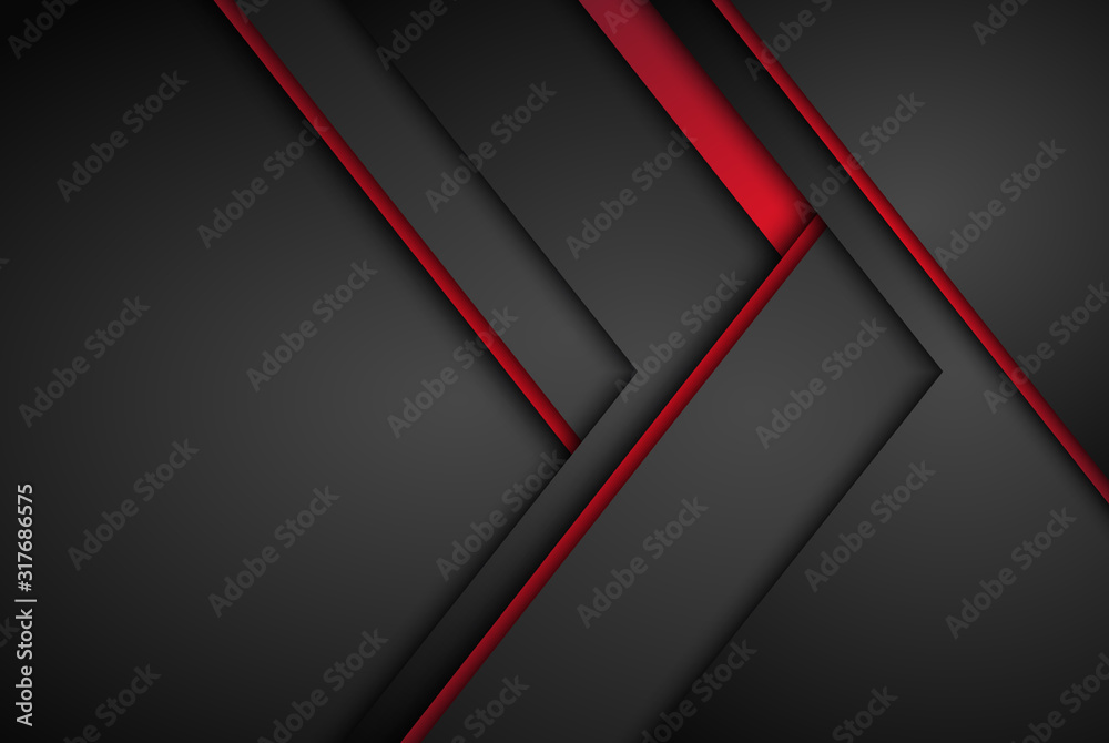 Arrow lines, technology digital template with shadows on gradient background overlap dimension modern line bar design for text and message website design. Vector Illustration EPS10