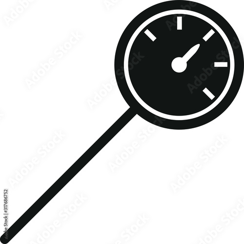  kitchen thermometer icon - vector illustration 