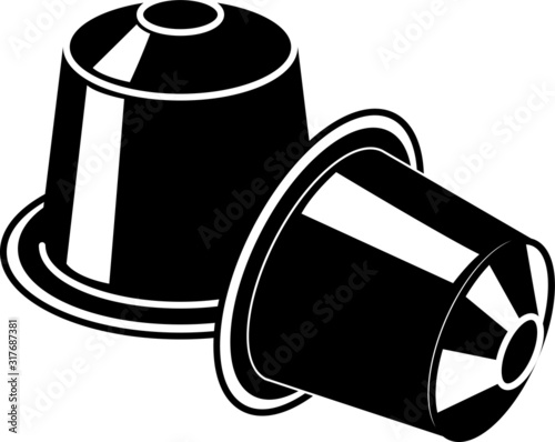 coffee capsule icon - vector illustration.