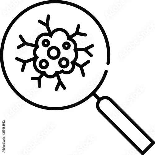 Cancer icon, vector illustration