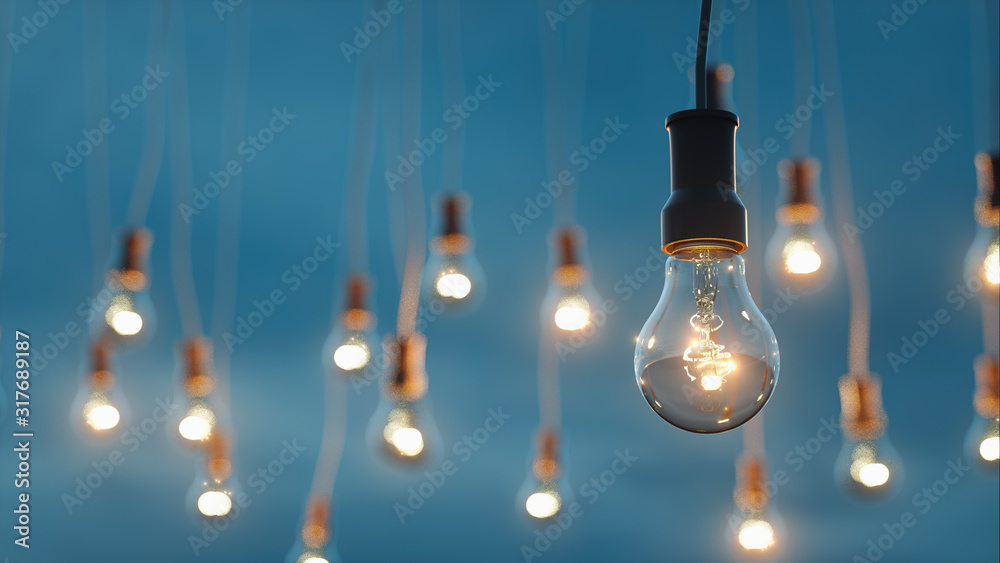 Close up of the glowing light bulbs at the beach . Close up of the glowing light bulbs at the beach .