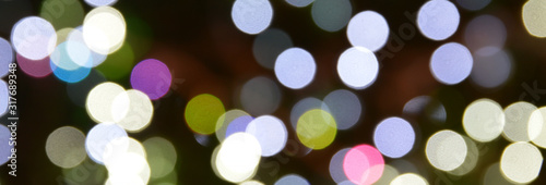 abstract colorful bokeh lights background
