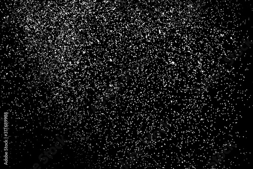 Wallpaper Mural White Grainy Texture Isolated On Black Background. Dust Overlay. Light Coloured Noise Granules. Snow Vector Elements. Digitally Generated Image. Illustration, Eps 10. Torontodigital.ca