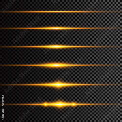 Abstract lines with glow light effect. Glow special light effect. Glowing lines on transparent background. Lines vector.